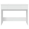 vidaXL Dressing Table with Mirror White 100x45x76 cm