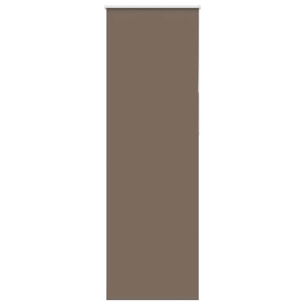 vidaXL Roller Blind Blackout Coffee 65x210 cm Fabric Width 60.7 cm Polyester
