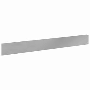 vidaXL Lawn Edging 30 pcs 100 x 12 cm Steel Silver