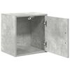 vidaXL Garage Wall Cabinet Concrete Grey Engineered Wood