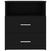 vidaXL Bed Cabinet Black 50x32x60 cm