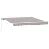 vidaXL Retractable Awning Manual Light Grey 250 x 200 cm Fabric