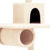 vidaXL Cat Tree with Sisal Scratching Posts Cream 168 cm
