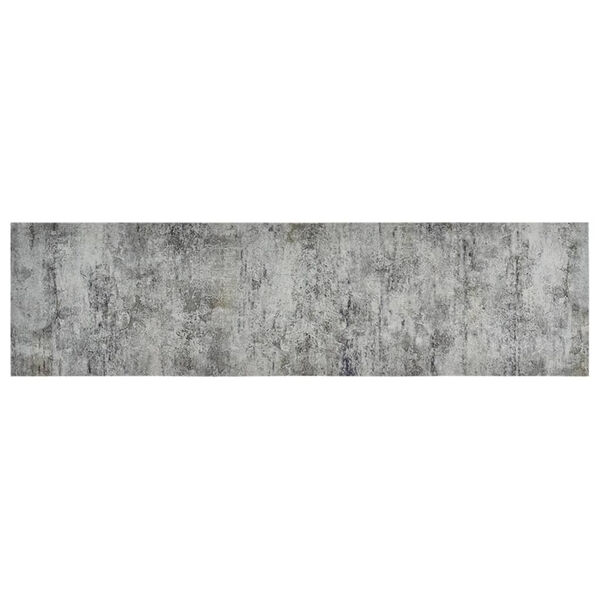 vidaXL Kitchen Rug Washable Beton 45x150 cm Velvet