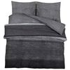 vidaXL Duvet Cover Set Dark Grey 225x220 cm Cotton