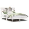 vidaXL Bookcase Bed without Mattress White 140x200 cm Solid Wood Pine