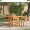 vidaXL Garden Dining Set 5 pcs Natural Solid Acacia Wood