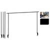 ProGarden Decoration Table Rod With Table Clamp Metal Black