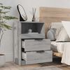 vidaXL Bedside Cabinets 2 pcs Grey Sonoma Engineered Wood