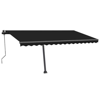 vidaXL Freestanding Automatic Awning 450x350 cm Anthracite