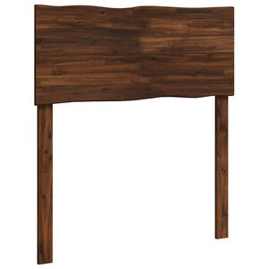 vidaXL Live Edge Headboard ROSTOCK Dark Brown 80 cm Solid Acacia Wood