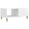 vidaXL Coffee Table High Gloss White 90 x 50 x 40 cm Engineered Wood