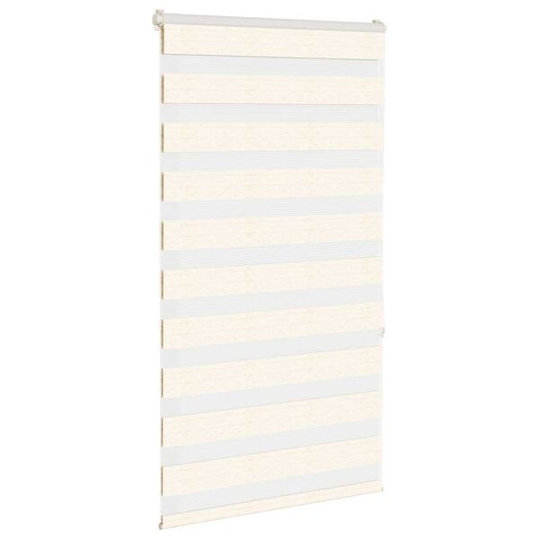 vidaXL Zebra Blind Marble Beige 80x150 cm Fabric Width 75.9 cm Polyester
