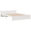 vidaXL Bookcase Bed without Mattress White 140x190cm Solid Wood Pine