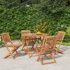 vidaXL 5 Piece Garden Dining Set Solid Wood Acacia