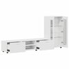 vidaXL TV Cabinet Set with Drawer FLORIN White Engineered Wood
