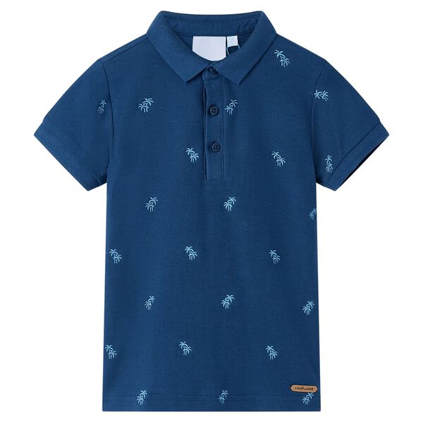 Kids' Polo Shirt Dark Blue 140
