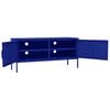vidaXL TV Cabinet Navy Blue 105x35x50 cm Steel