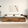 vidaXL Bed Frame Old Wood 203 x 203 x 50 cm Engineered Wood