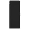 vidaXL Wall Mounted Cabinet Black 34.5x34x90 cm Engineered Wood