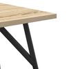 vidaXL Side Table Set 2 pcs Sonoma Oak and Black