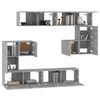 vidaXL Wall-mounted TV Cabinet Grey Sonoma Engineered Wood