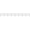 vidaXL Garden Fence with Hoop Top Steel 1339x100 cm Black