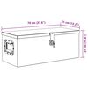 vidaXL Storage Box Black 70x31x27 cm Aluminium