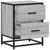 vidaXL Bedside Cabinet Grey Sonoma 40x31x50 cm Engineered Wood