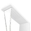 vidaXL Shower Panel System Aluminium Matte White