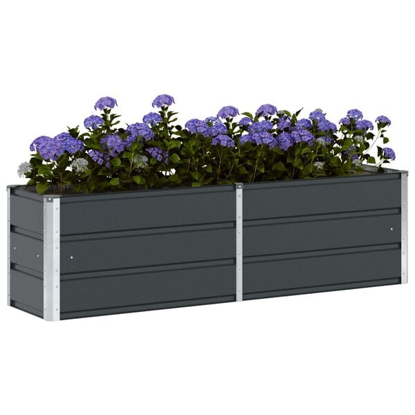 vidaXL Planter Anthracite 160 x 40 x 45 cm Steel