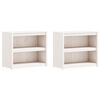 vidaXL Outdoor Kitchen Cabinets 2 pcs White Solid Wood Pine