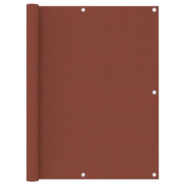 vidaXL Balcony Screen Terracotta 120x500 cm Oxford Fabric