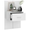 vidaXL Wall-mounted Bedside Cabinets 2 pcs White