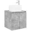 vidaXL Wall-Mounted Sink Vanity Concrete Grey 49.5 x 44.5 x 66 cm