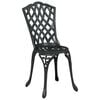 vidaXL Garden Dining Set 7 pcs Black Aluminium