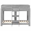 vidaXL Bunk Bed for Kids Grey Sonoma 80 x 160 cm Engineered Wood