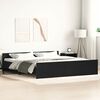 vidaXL Bed Frame without Mattress Black Oak 180x200 cm Engineered Wood