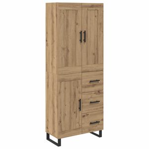 vidaXL Highboard 2 pcs Artisan Oak 69.5 x 34 x 180 cm