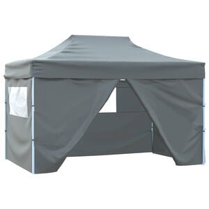 vidaXL Party Tent 280 x410 x 315 cm Anthracite Oxford Fabric