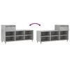 vidaXL Shoe Cabinet Concrete Grey 102x36x60 cm Engineered Wood