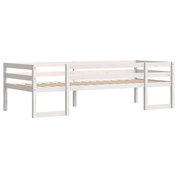 vidaXL Kids' Bed Frame without Mattress White 90x200 cm Solid Wood Pine