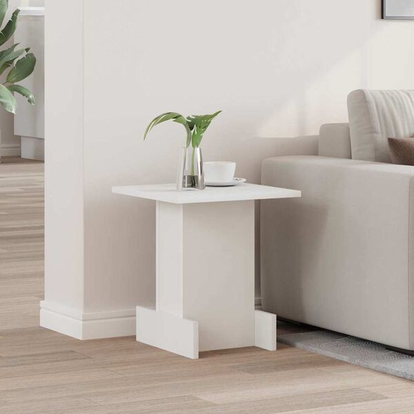 vidaXL End Table White 35.5 x 35 x 40 cm Engineered Wood