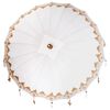 vidaXL Balinese Parasol Cream 190 x 190 x 260 cm Cotton and Wood