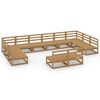 vidaXL 12 Piece Garden Lounge Set Solid Pinewood