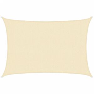vidaXL Sunshade Sail 160 g/m&sup2; Cream 3x4 m HDPE