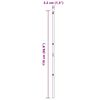 vidaXL Fence Posts Manual 13 pcs Silver Ø32mm 170 cm Galvanised steel