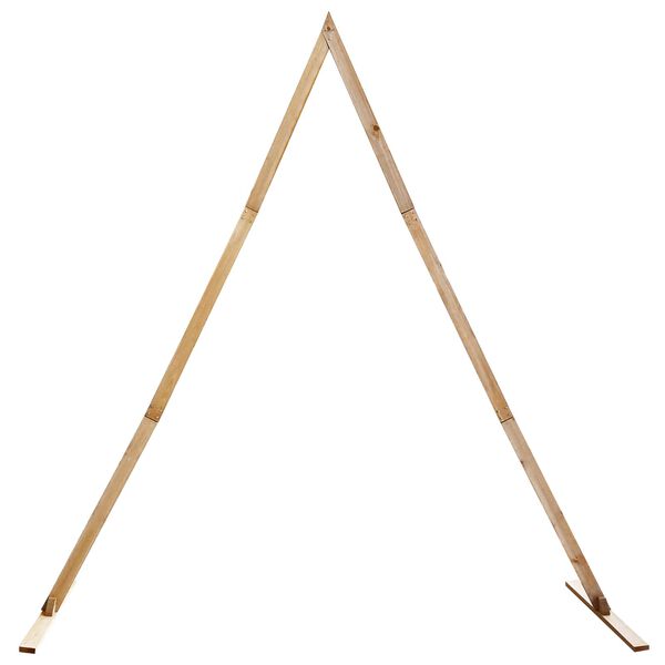 vidaXL Wedding Arch Light Brown 202 x 95 x 254 cm Solid Pine Wood