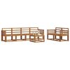 vidaXL Outdoor Sofa Set 7 pcs Natural Solid Acacia Wood