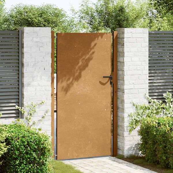 vidaXL Garden Gate 100x200 cm Corten Steel